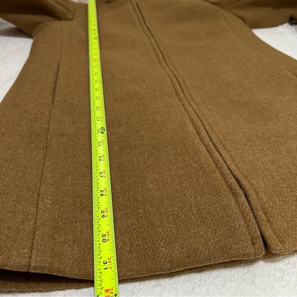J. Crew Italian Stadium Cloth by Nello Gori Lodge Wool Coat Brown Size 6 K0896 - Picture 14 of 16